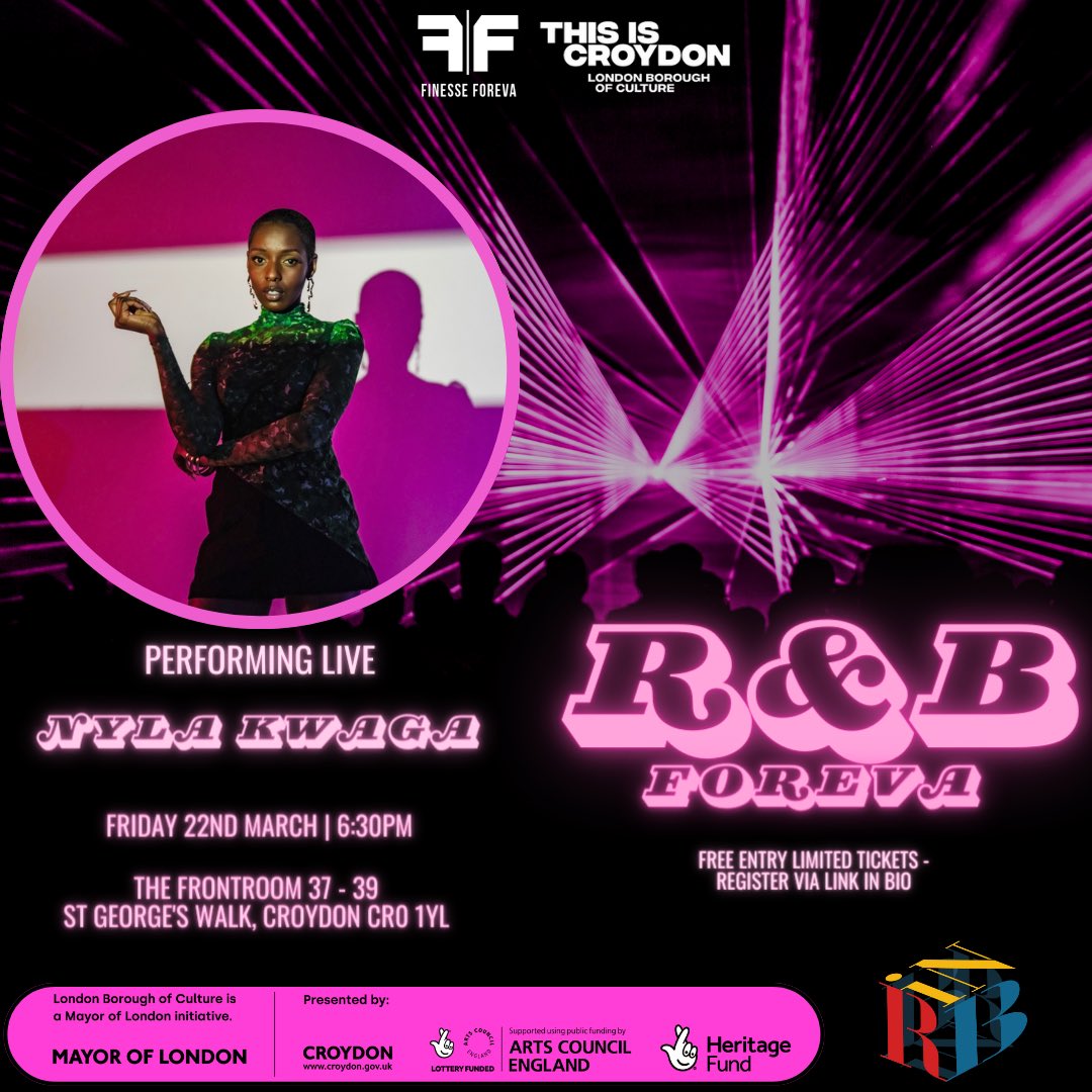 FinesseForeva's tweet image. Performance Announcement 🚨🚨

Nyla Kwaga 🌟

Performing live on Friday 22nd March 🎙️ 

Sign Up Now For The Last Remaining Tickets 🎫 Using the Link In Our Bio 🔗

#independentlabel #musicbusinesstips
#musiclovers  #musiclabel #musicnews #musicbusiness #musicconsultant #ukmusic