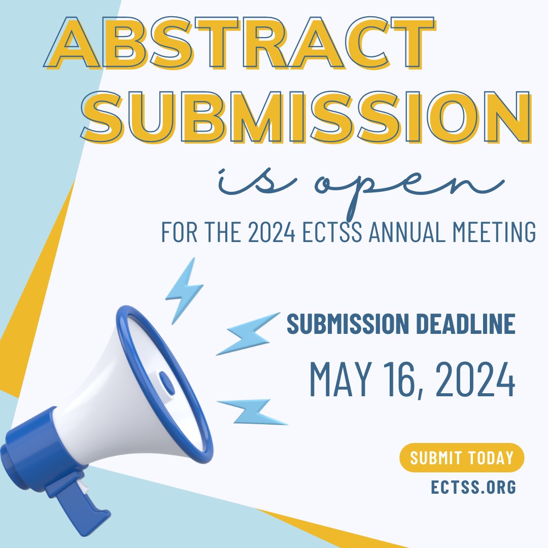 Submit your Abstract for the ECTSS 2024 Annual Meeting at the Ritz-Carlton in Naples, Florida before the deadline of May 16, 2024! #ECTSS2024 #research #cardiothoracic #CTSurgery #heartsurgery #lungsurgery #cardiac #thoracic ectss.org/meeting/Abstra…
