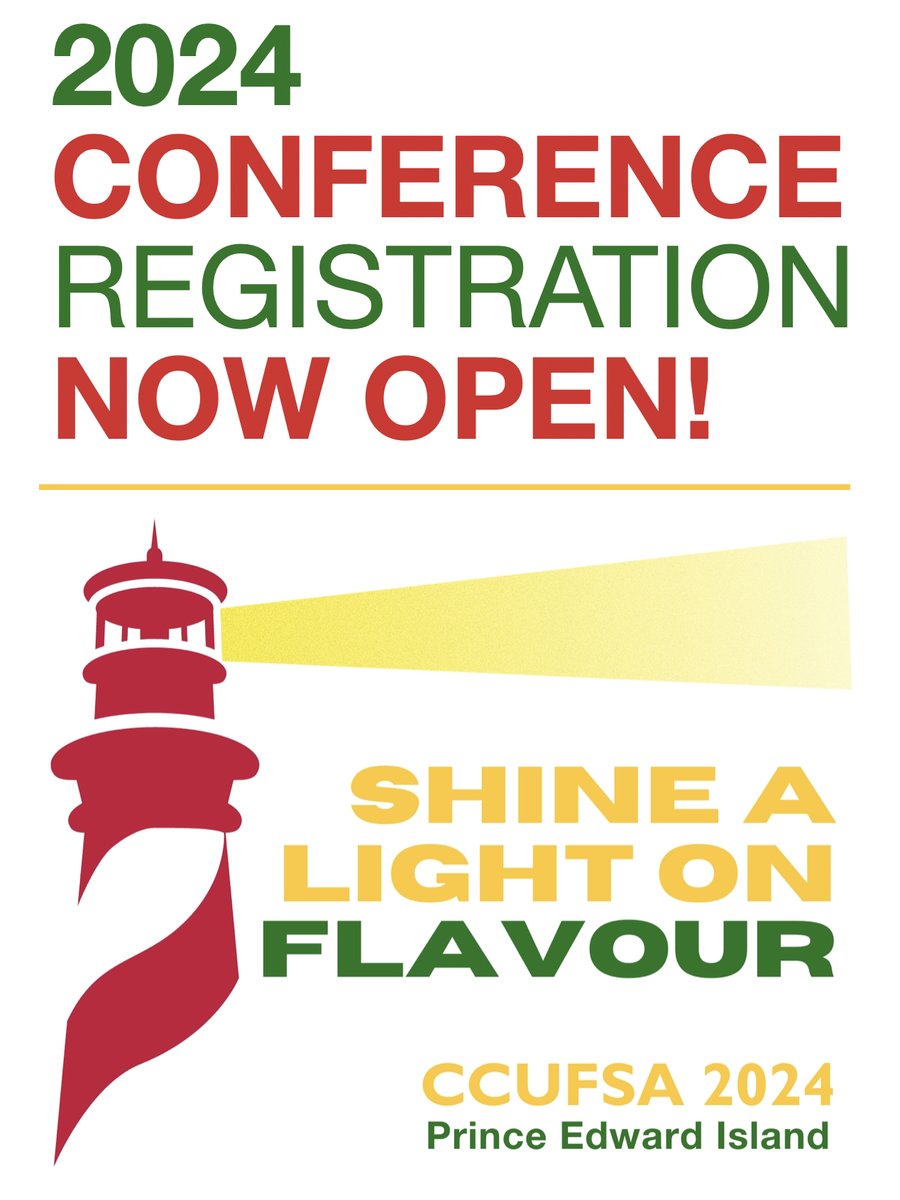 We are thrilled to announce that registration for the 2024 CCUFSA National Conference is now open here: site.pheedloop.com/event/EVEZMTQK… Join us in beautiful Charlottetown, PEI, from June 26th - 29th, for an unforgettable experience. (Trade Show reg to come next week) #CCUFSA #CCUFSA2024