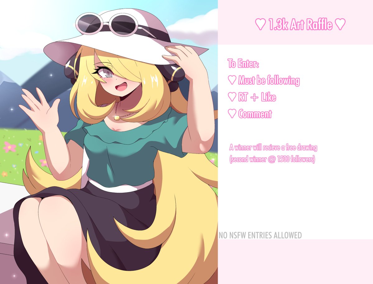 ✨ Art Raffle ✨

RT + follow to enter! Please leave a comment with a character of your choice too! 💖

Additional winner at 1500 followers 💕

#artraffle #pokemon #artgiveaway #artistontwitter #artwt #vtuber #anime