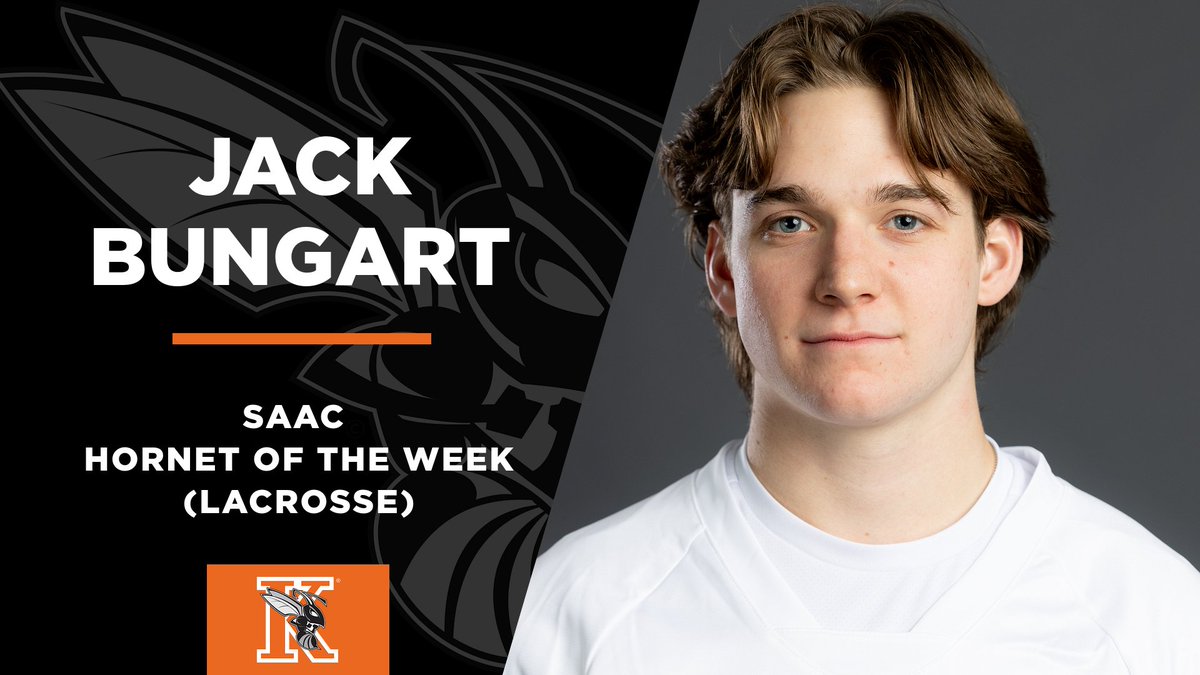 Congrats to Jack Bungart for being selected as the SAAC Men's Hornet of the Week! Jack totaled five ground balls and three caused turnovers defensively against North Central. #GoHornets

Story: tinyurl.com/3vuja72h