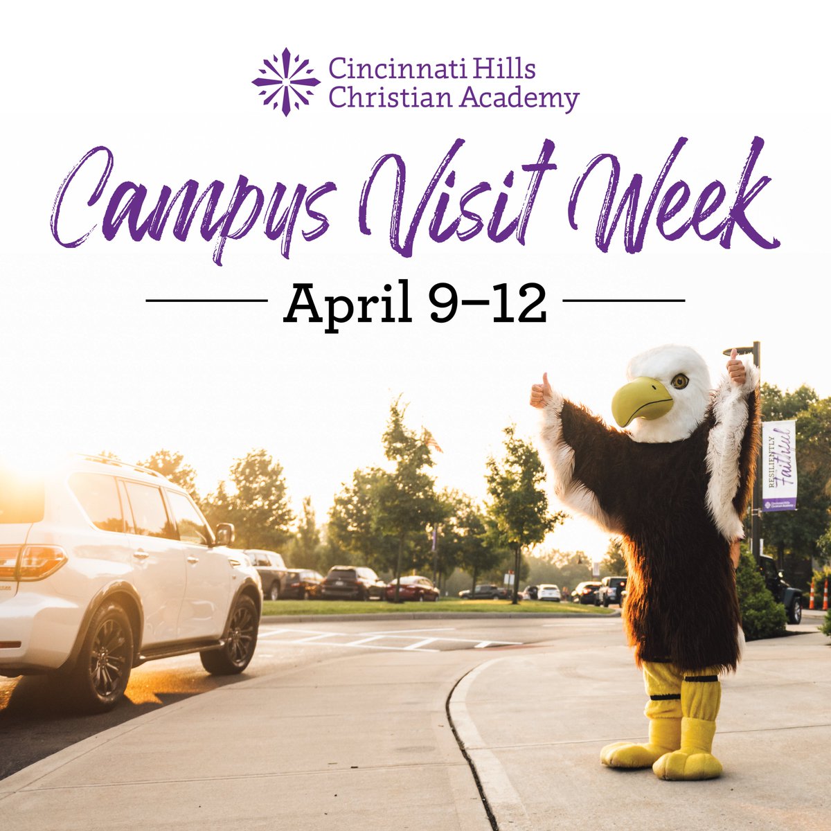 Experience our community and see what it’s like to be an official Eagle during Campus Visit Week (April 9–12)! For more information or to register, check out our website: chca-oh.org/admission/visi… #GoCHCA