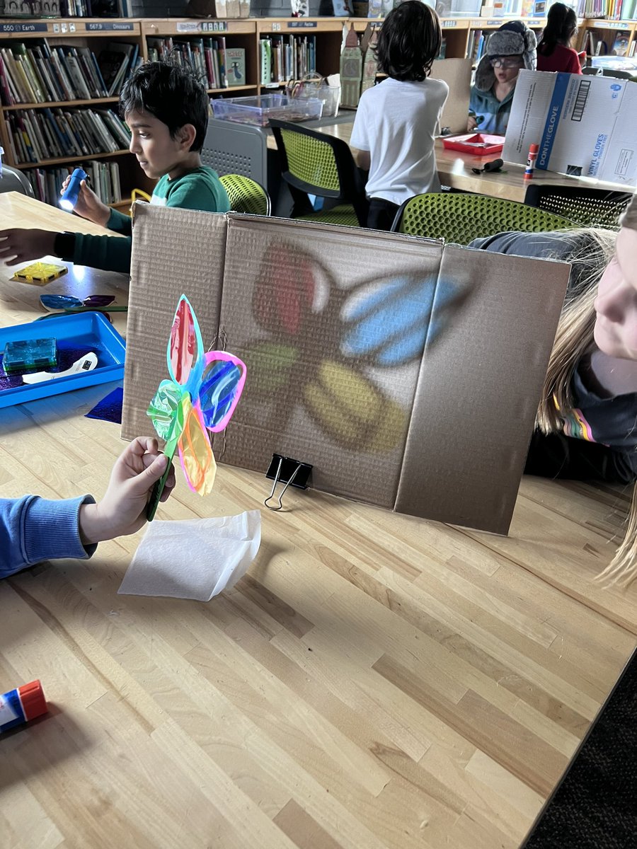 First graders exploring shadows and light. Which objects are Transparent, translucent or opaque?