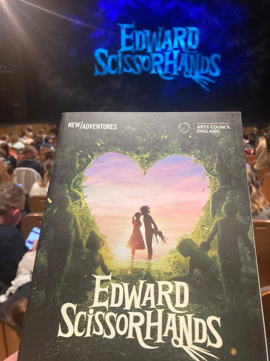 We have @bev_harri5 out at the @theCentre tonight for Edward Scissorhands….review to follow #gifted