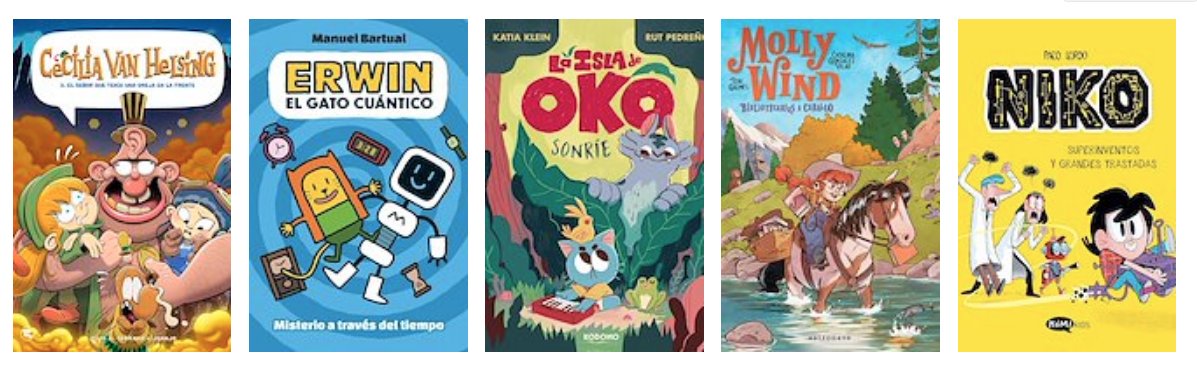 Y los cinco cómics nominados en la categoría infantil/juvenil de los Premios del @Comic_BCN 2024 son...
