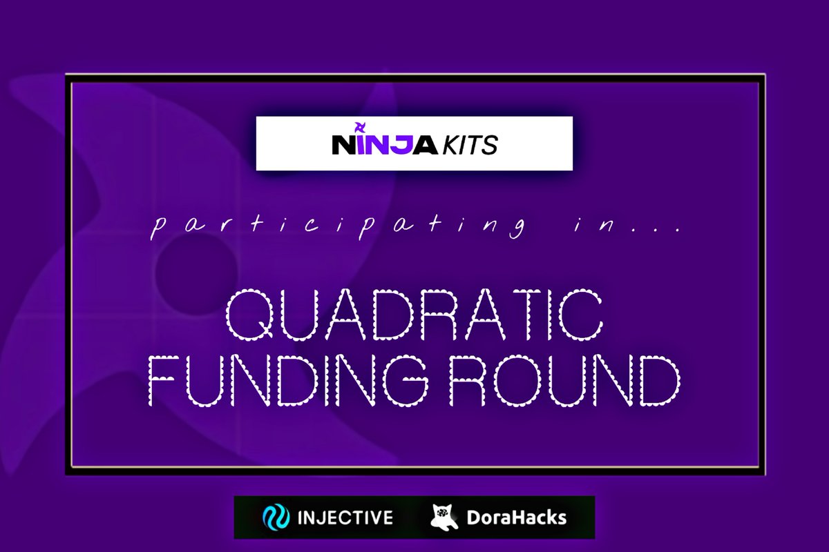 We will be showing up on Demo Day 2 of <a href="/injective/">Injective 🥷</a> x <a href="/DoraHacks/">DoraHacks</a> Grant DAO Quadratic Funding.

⏰ March 20th, 8PM PST
📺 Binance Live: binance.com/en/live/video?…
📺 YouTube: youtube.com/live/5R2ggF3Iq…

Voting commences April 8th, be there, be Ninja🥷⚡