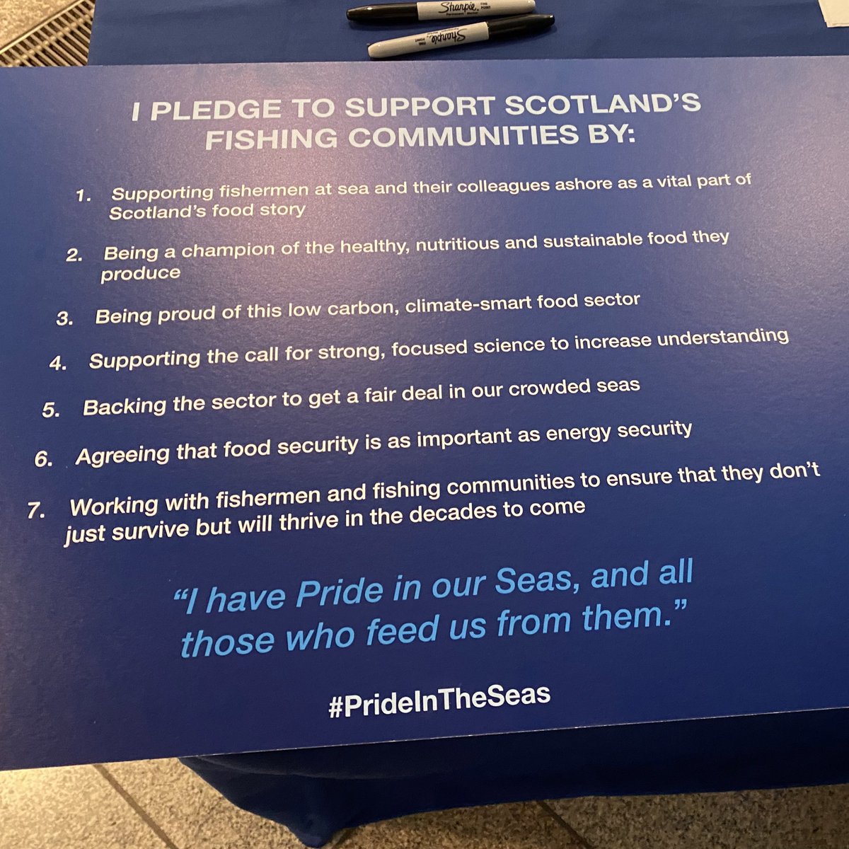 🐟 Pleased to support the @sff_uk’s #PrideInTheSeas pledge today. 

I will always back our fishing communities and our fantastic fisheries sector.