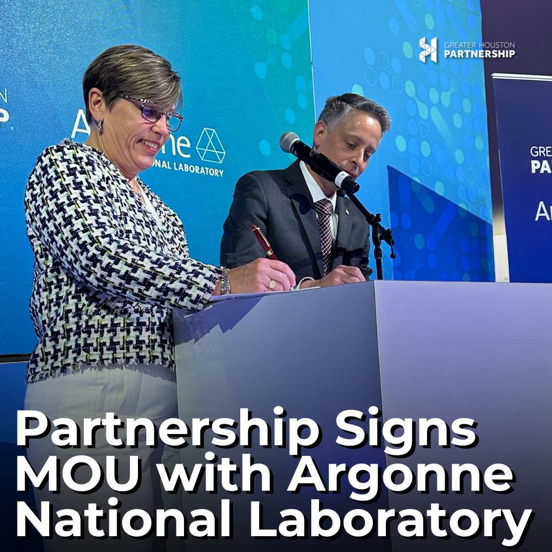 GHPartnership's tweet image. The Greater Houston Partnership's Houston Energy Transition Initiative (@htx_energy) has partnered with @Argonne National Laboratory to drive commercial-scale energy transition solutions.

➡️Read more: ow.ly/Y5oU50QX6ri #CERAWeek