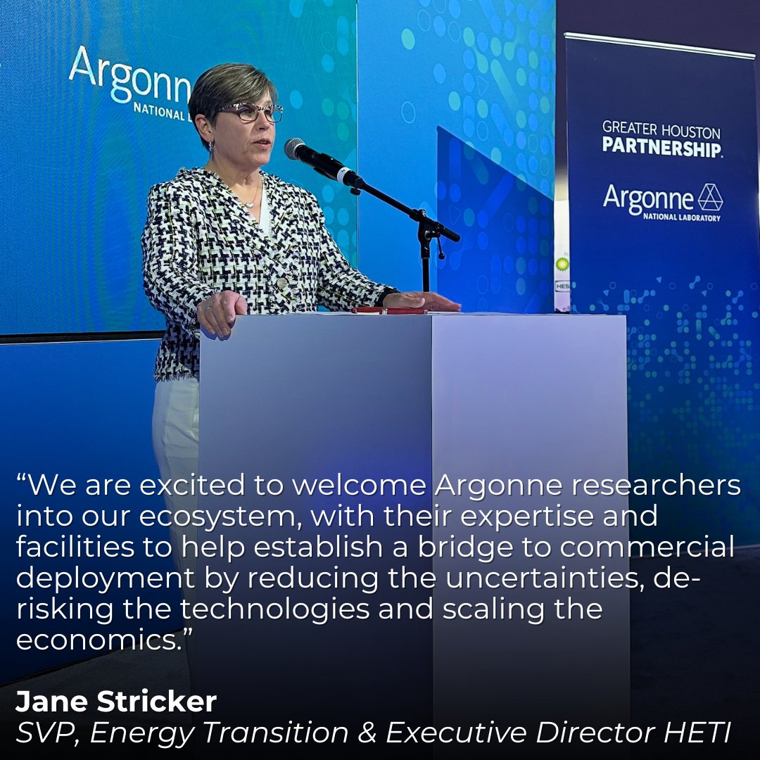 GHPartnership's tweet image. The Greater Houston Partnership's Houston Energy Transition Initiative (@htx_energy) has partnered with @Argonne National Laboratory to drive commercial-scale energy transition solutions.

➡️Read more: ow.ly/Y5oU50QX6ri #CERAWeek