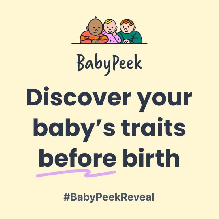 AlysandraO's tweet photo. Who needs a time machine when you have #BabyPeek? Ready to fast-forward and see which traits our little one will get from us. The suspense is real! 😄👶 #BabyPeekReveal https://t.co/GIXy7rbweF