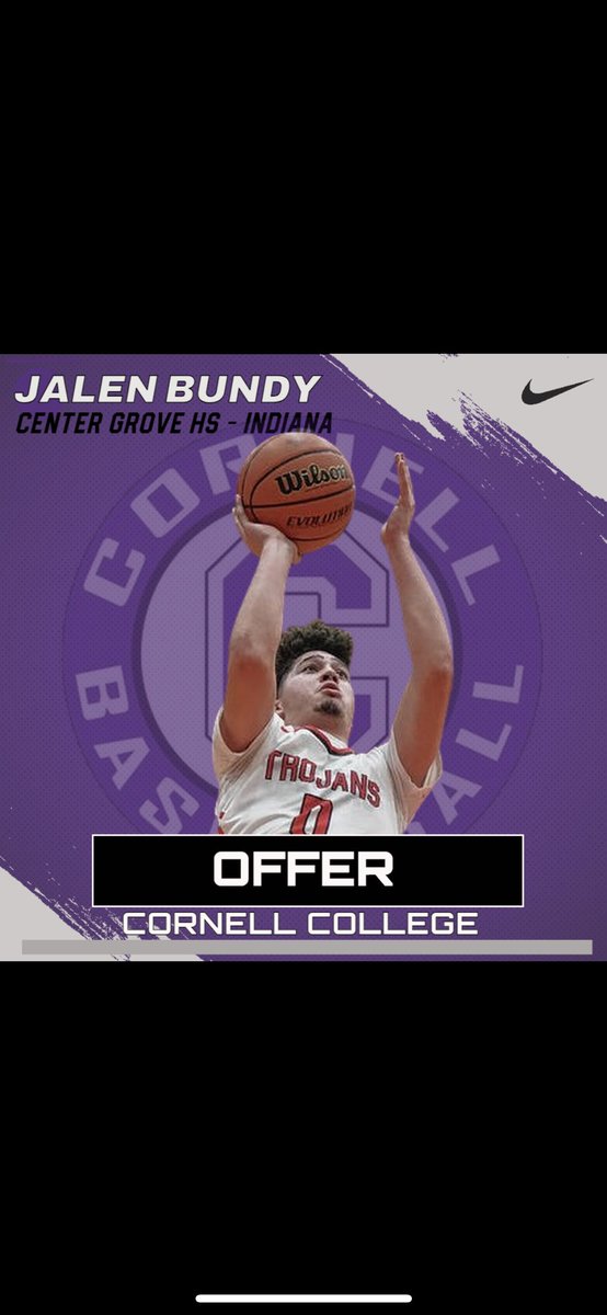 After a great conversation with @CoachSchlabaugh I’m blessed to receive a offer from @CornellRamsMBB