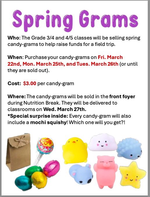FYI! Lots going on so mark your calendars 😊
