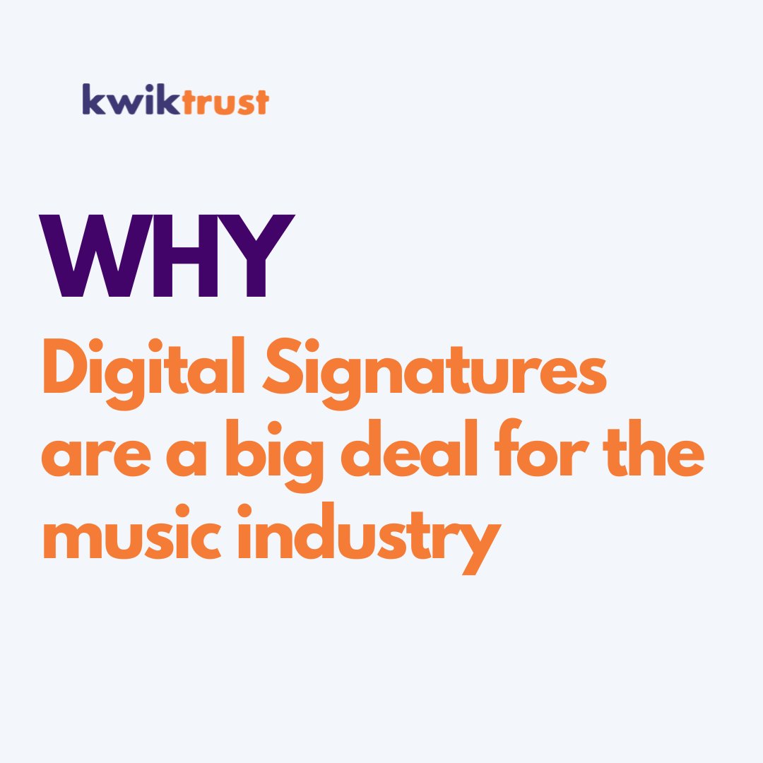 Revolutionizing the Music Industry with Digital Signatures:

✔️ Faster Contract Signing
✔️ Ironclad Intellectual Property Protection
✔️ Effortless Collaboration
✔️ Secure Licensing & Distribution Deals

Experience unmatched efficiency and security. Your music, your rights,…