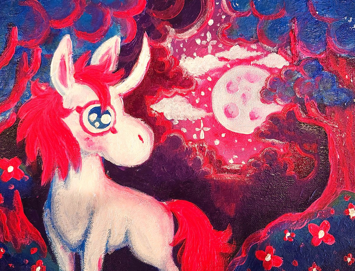 Here's a painting I did recently

"The Last Unicorn", 2024, acrylic on canvas