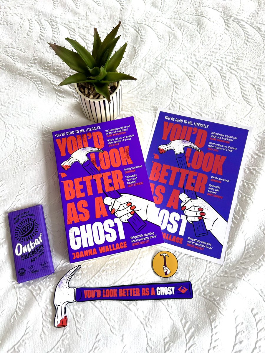 Amazing book mail this week! Huge thanks to @ViperBooks for my copy of #YoudLookBetterAsAGhost by @JoWallaceAuthor 
Red and Purple together is stunning. 
Can’t wait to read this!