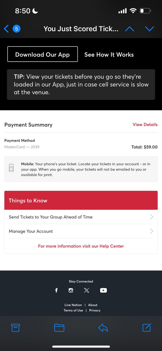 underscoreniki's tweet photo. hii, i’m s3lling my San Francisco ticket bcs unfortunately i won’t be able to make it there

(im having some issues with listing it on ticketmaster/livenation but im still working on it)

im selling it for the price i paid for it which is $59‼️

please rt 🫶
@parxtickethelp https://t.co/xADVcB3guK