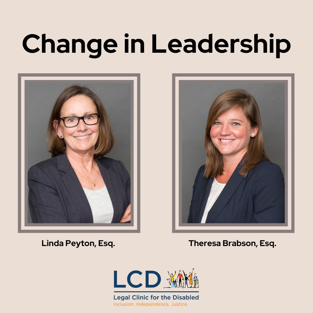After 15 years of leading LCD, Executive Director Linda Peyton will retire at the end of May 2024. The Board has named Theresa Brabson, LCD’s Legal Director for 5 years, as Linda's successor. We thank Linda for her tireless dedication and countless contributions to the Clinic!
