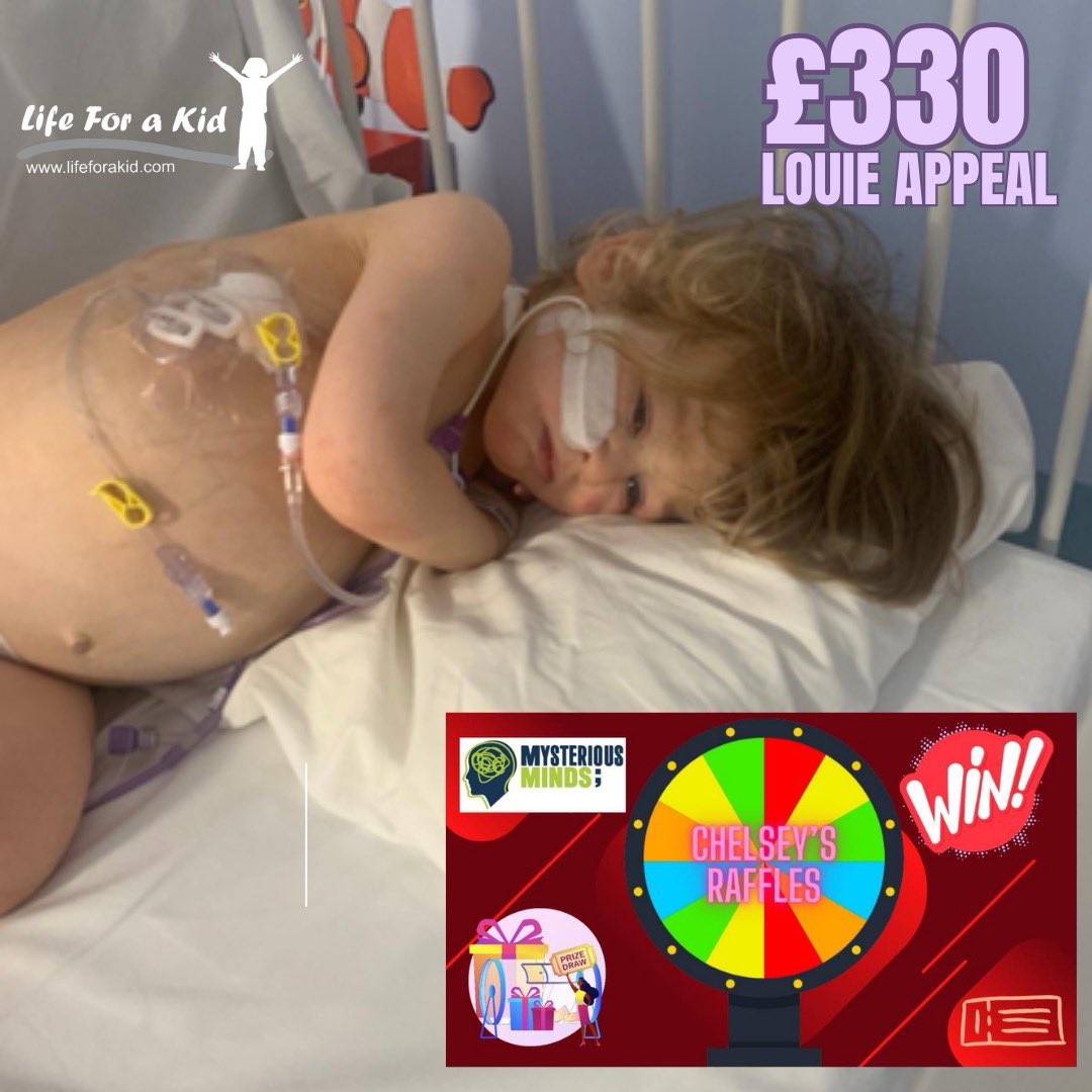 Thank you to Chelsey's Raffles for raising £330 for the Louie Appeal Raising money for life saving treatment please if you can help Donate on the link below justgiving.com/page/dean-hogg…