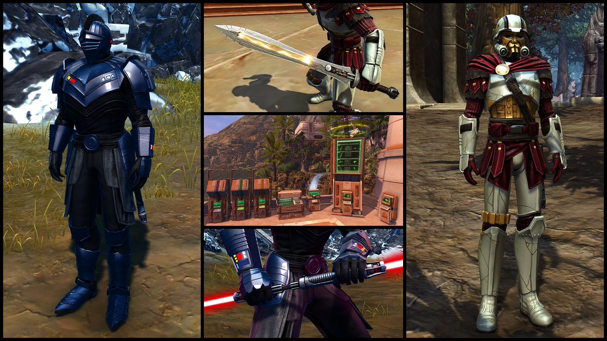 The Ahsoka™ inspired Prime Centurion and Gothic Master Armors, Copero Themed Utility Bundle, and more are now on the Cartel Market! See all of the new items here! swtor.com/info/news/arti…