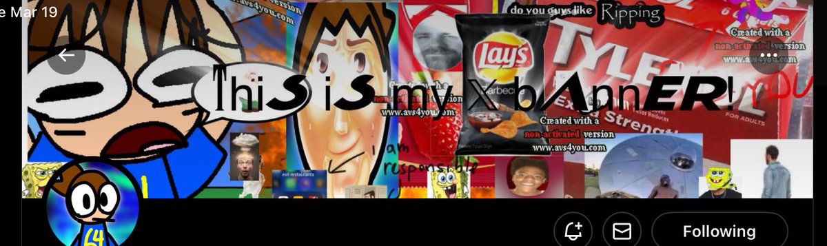 aves_dead's tweet photo. @Chris64_64 what is this fuckass banner https://t.co/XGKXrsWbkW