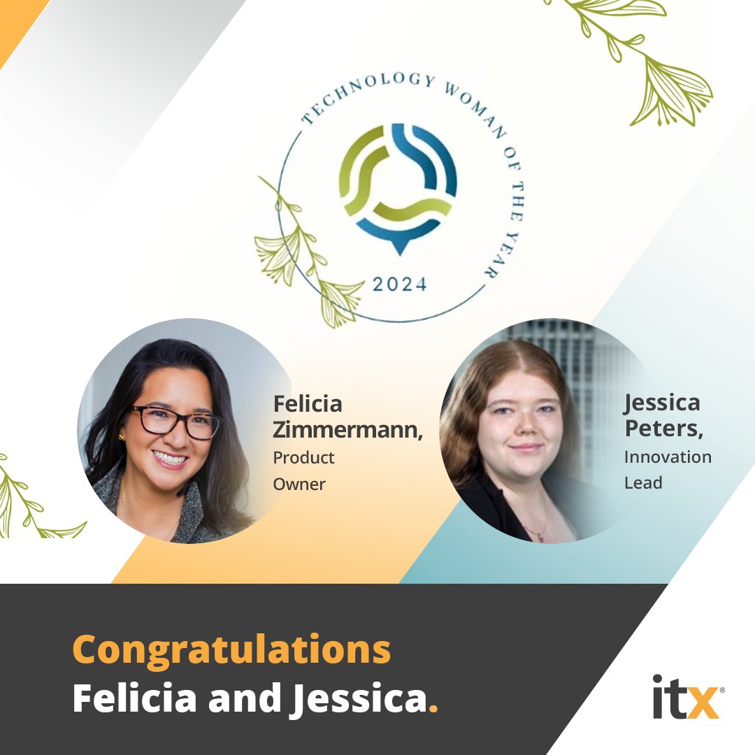 Felicia Zimmermann &amp; Jessica Peters are finalists in <a href="/techrochester/">TechRochester</a>'s Technology Woman of the Year awards! The event celebrates achievements, diversity, and connections. Good luck to all finalists! bit.ly/3TIkX4C