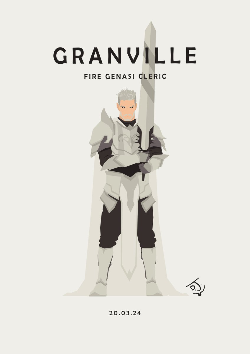 Lost and alone, Granville found himself on a lightning rail to Sharn where he had to beg for food and shelter. After some time he got picked up, out of pure pity, by a Warforged detective who had been working in Sharn for a few years. #DnD #Cleric