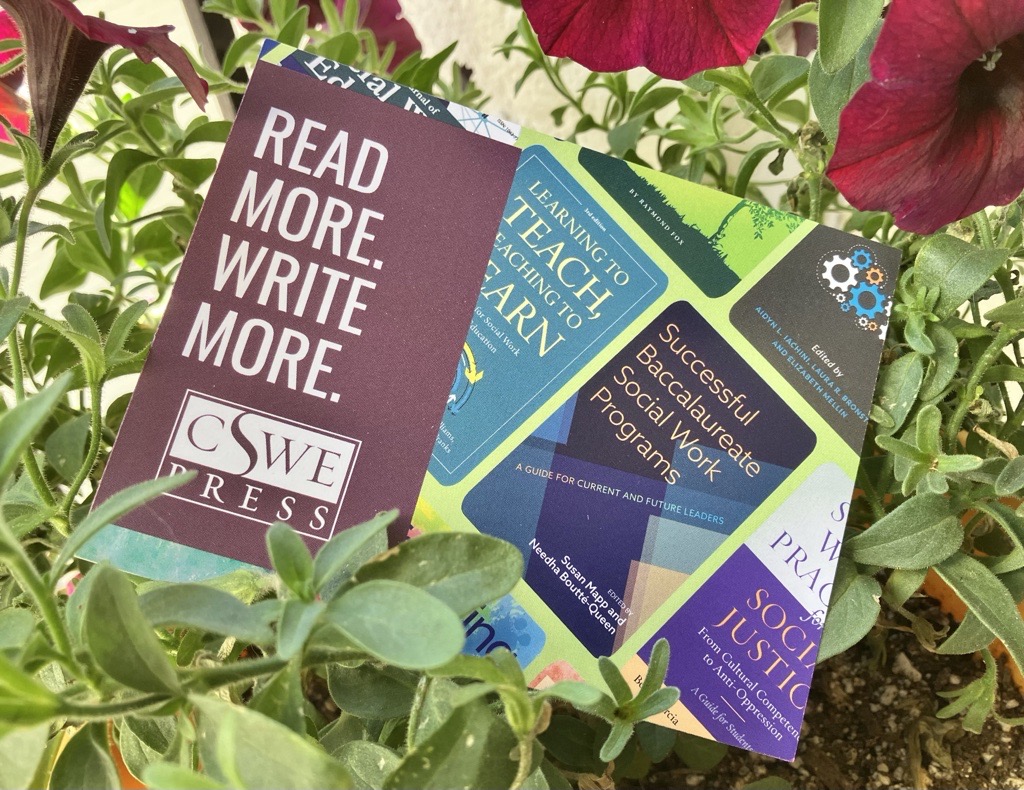 CSocialWorkEd's tweet image. Happy #FirstDayofSpring!💐Go outside and read a book... or write one! #springintosocialwork #cswepress #oneCSWE #readmorewritemore