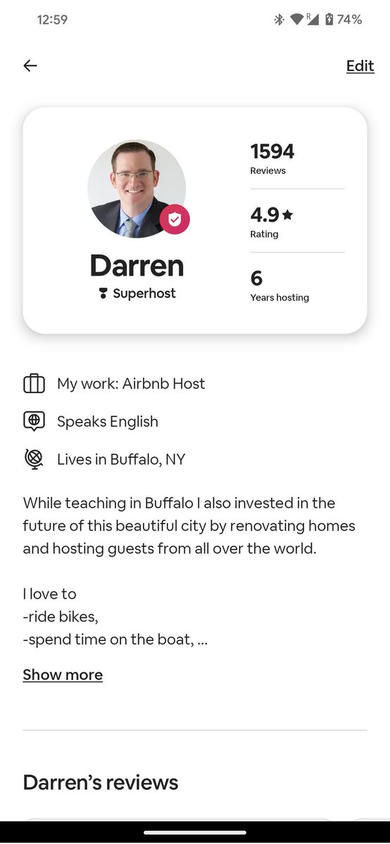 4.9 ⭐ and climbing 📈

#airbnb #STRtwit #superhost