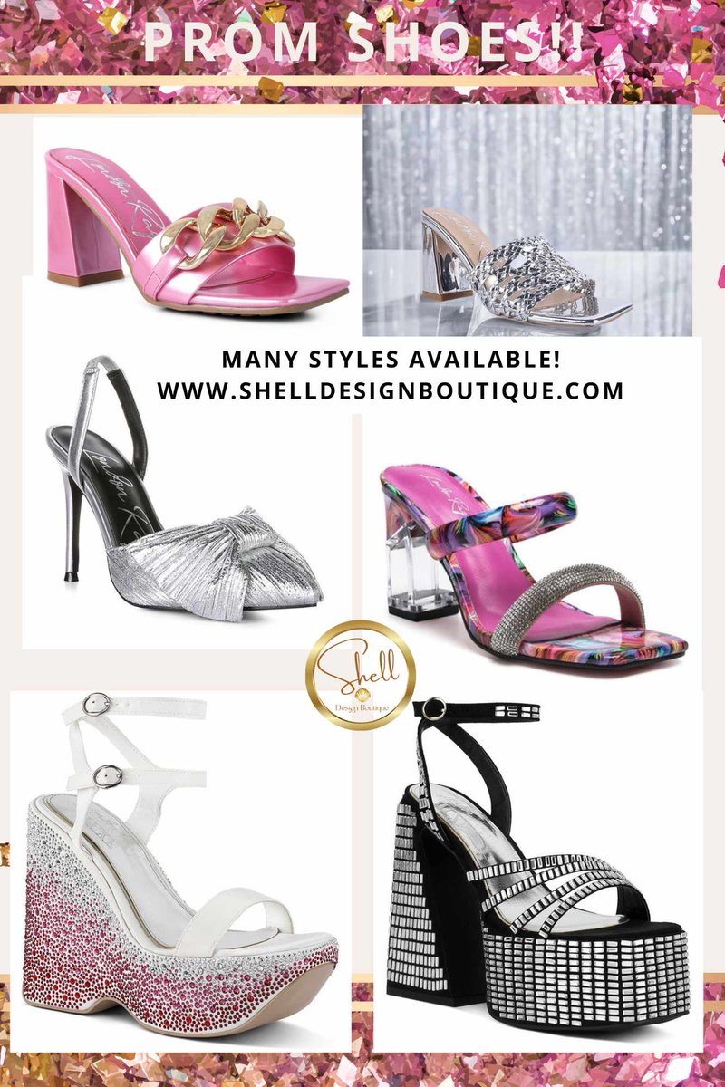Prom shoes are available at shelldesignboutique.com!  Many different brands, styles and colors, so don't miss out!  #shelldesignboutique #promshoes #promready #dressshoes #highheels #platformsandals #freeshippinginusa