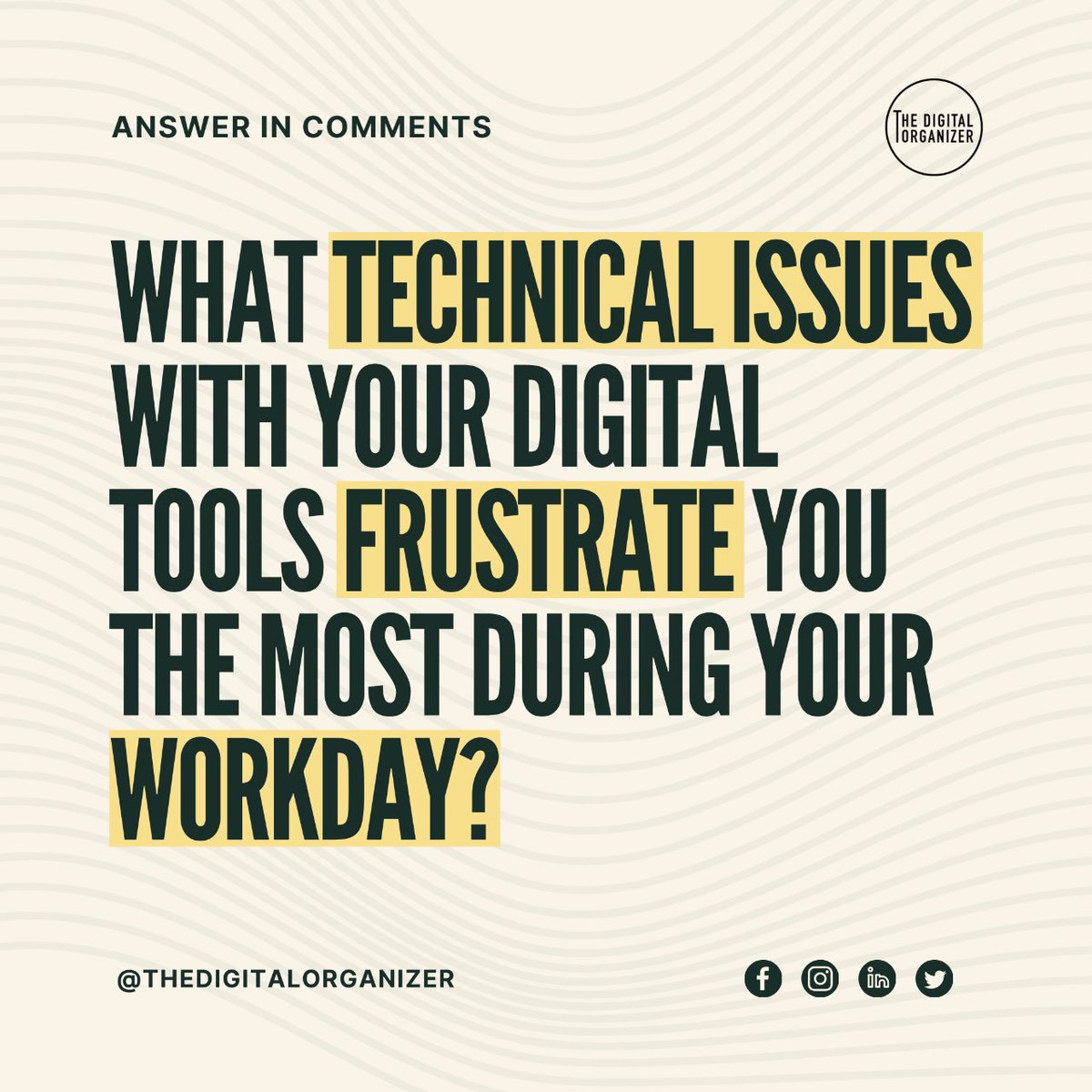 DgtlOrganizer's tweet image. Tech troubles getting you down? 😩 We've all been there!
From software glitches to syncing problems, navigating technical hiccups can derail productivity in a flash.
#TechFrustrations #DigitalHurdles #WorkdayWoes #TechGlitches #ProductivityStruggles