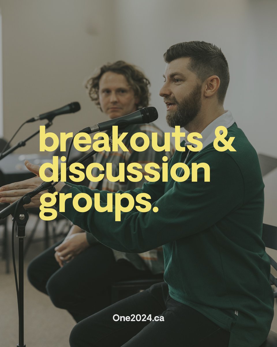 One Conference will have breakouts that put you around tables with others who are working on the same things. Gather with other leaders, pastors and volunteers on April 25-26 in Calgary to pray for one another and the future of the Church in Canada. Visit One2024.ca