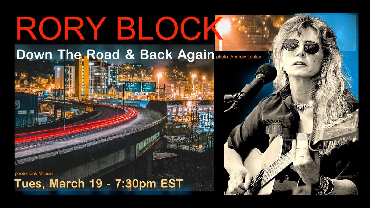 #232 Down The Road & Back Again Tuesday, March 19, 7:30pm EST Ticket Link -> roryblock.ticketleap.com/232-down-the-r…