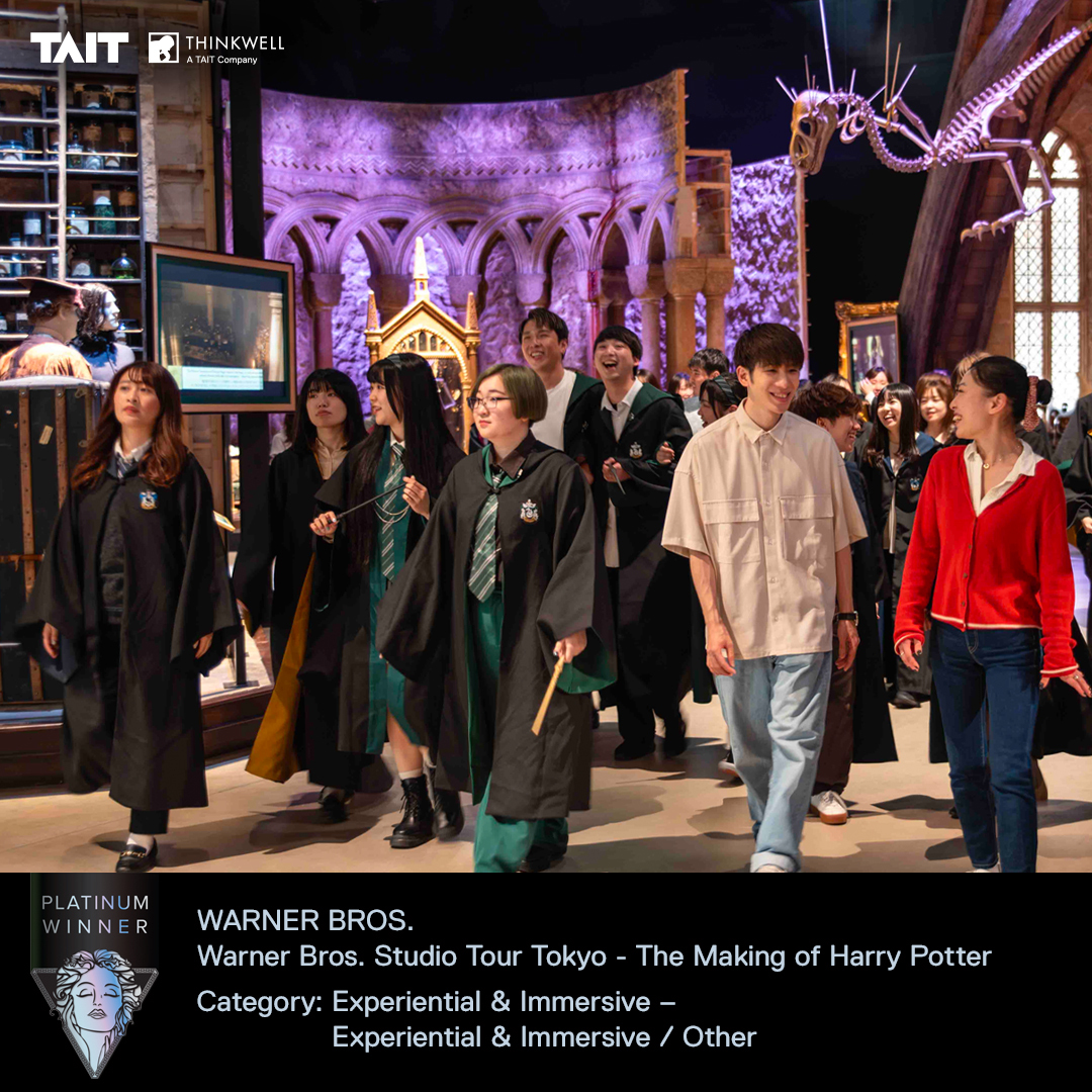 We are excited to be celebrating a Platinum win at this year’s Muse Creative Awards for the @wbtourtokyo - The Making of Harry Potter! 🎉 Congratulations to our global teams and partners at Warner Bros. on this well-deserved honor! 🏆👏