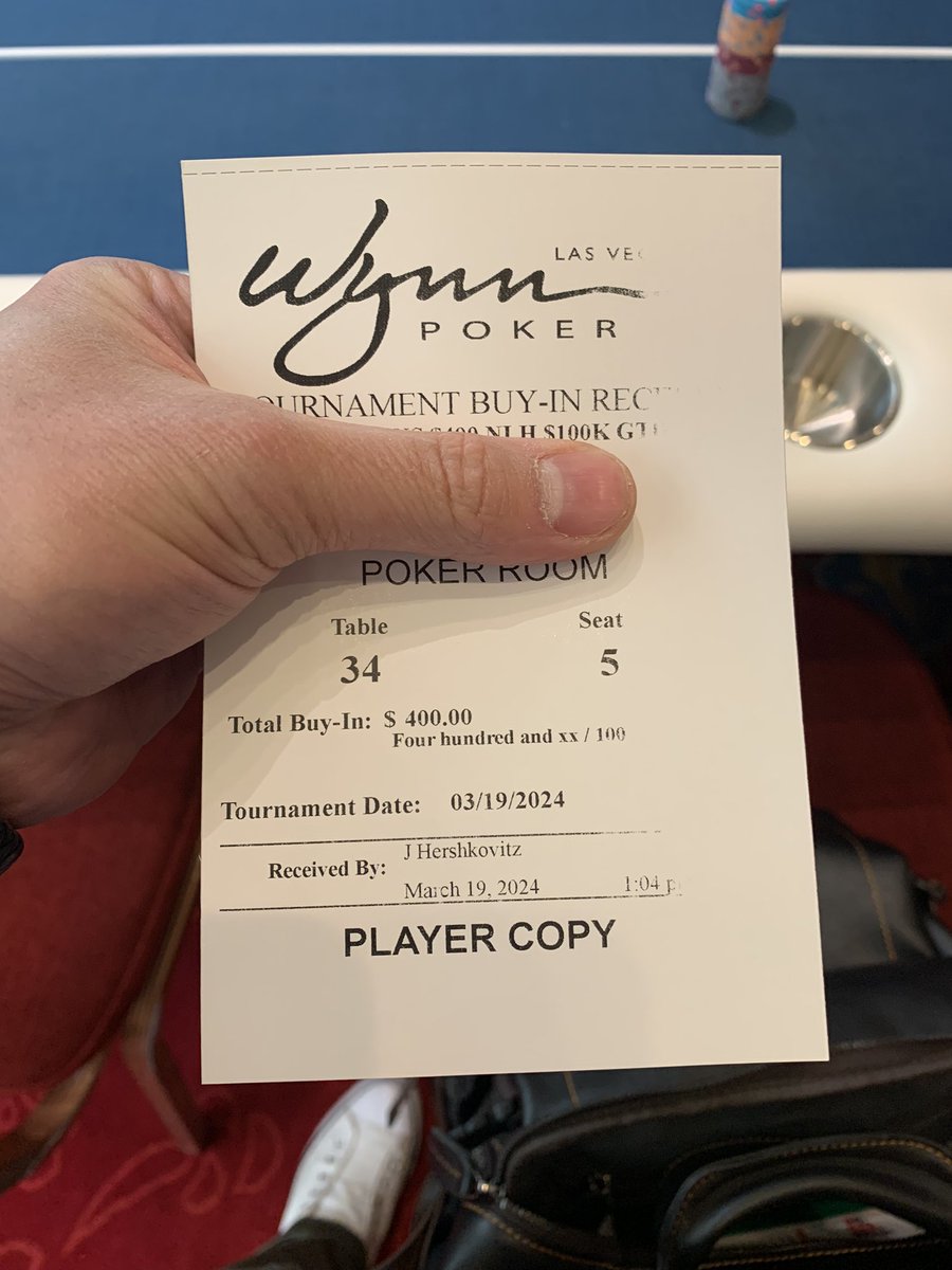 Ya boy feeling great! Lets go! #Wynnpoker
