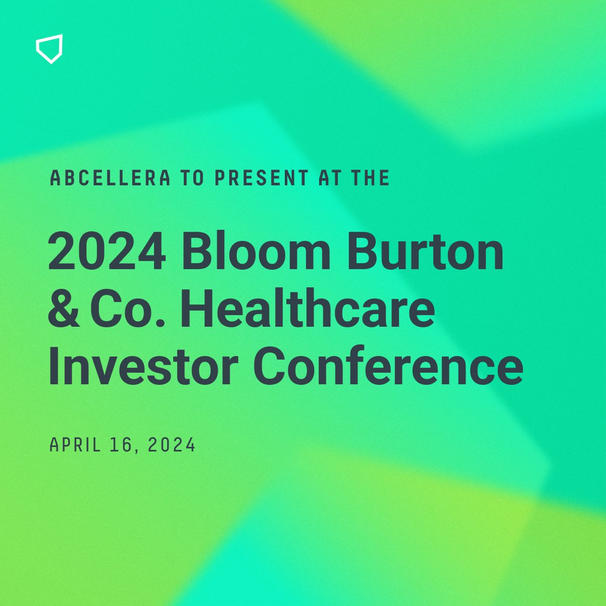 AbCellera to Present at the Bloom Burton Healthcare Conference on April 16, 2024 ow.ly/XXJT50QX7CP