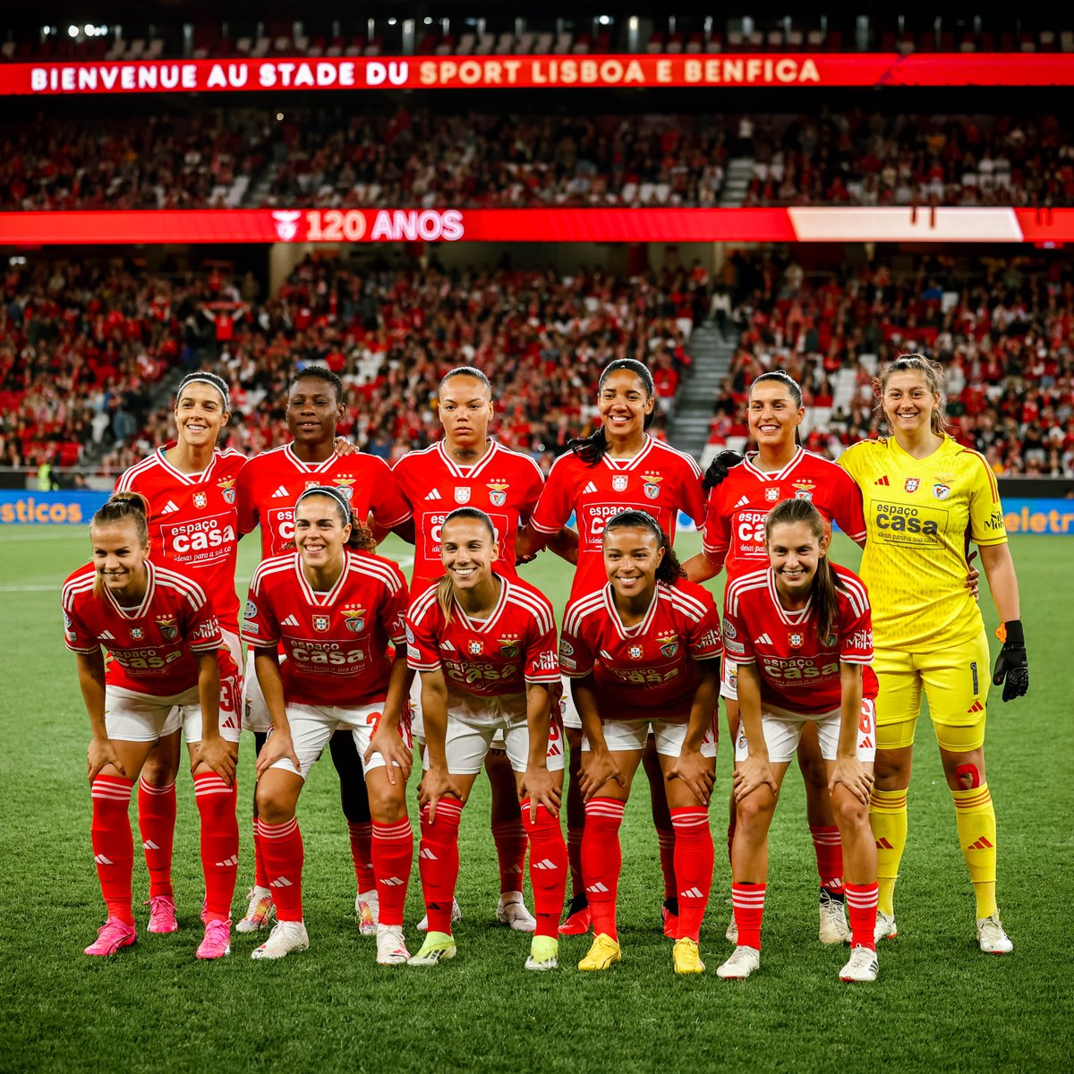 📸 O nosso 𝙤𝙣𝙯𝙚 𝙞𝙣𝙞𝙘𝙞𝙖𝙡! ❤️⚪

#SLBenficaFem • #UWCL