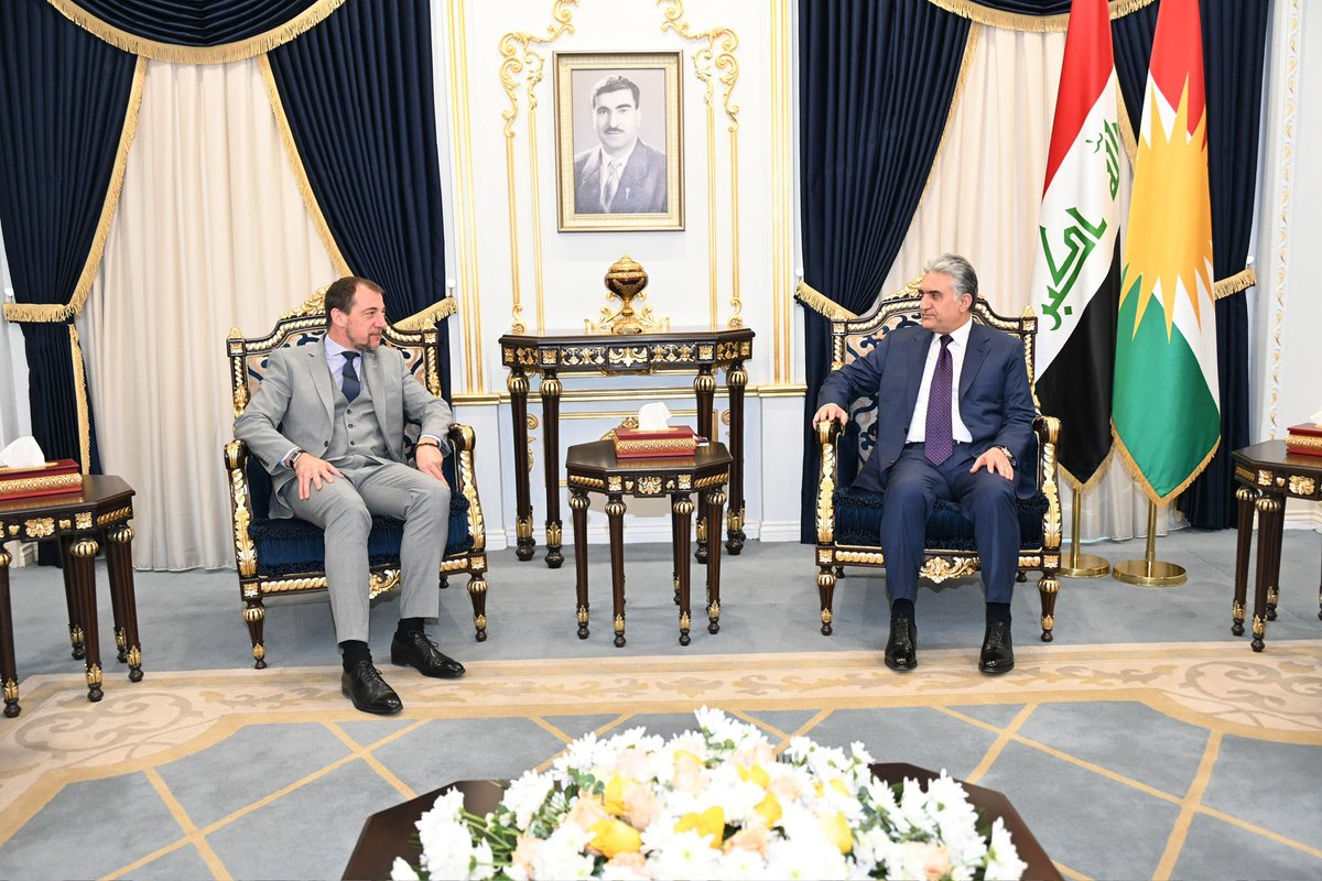 Received @Yannbraem, the Consul General of #France in #Erbil. Discussed recent developments in the political and security landscape of #Iraq and the #Kurdistan region, as well as opportunities for enhanced cooperation and collaboration in various fields.