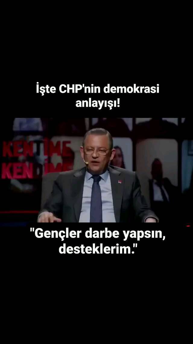 İktidar olma hayalini darbeye bağlayan Özgür Özel'e bir hatırlatma bizim ülkemiz de hiç bir zaman darbeler başarılı olmadı bizler var oldukça da olmayacak.. Darbelerle Genel başkan değiştiren tek parti kendileri oldukları için seçimlerinden sonra Ekrem'in sana yapacağı darbeleri…