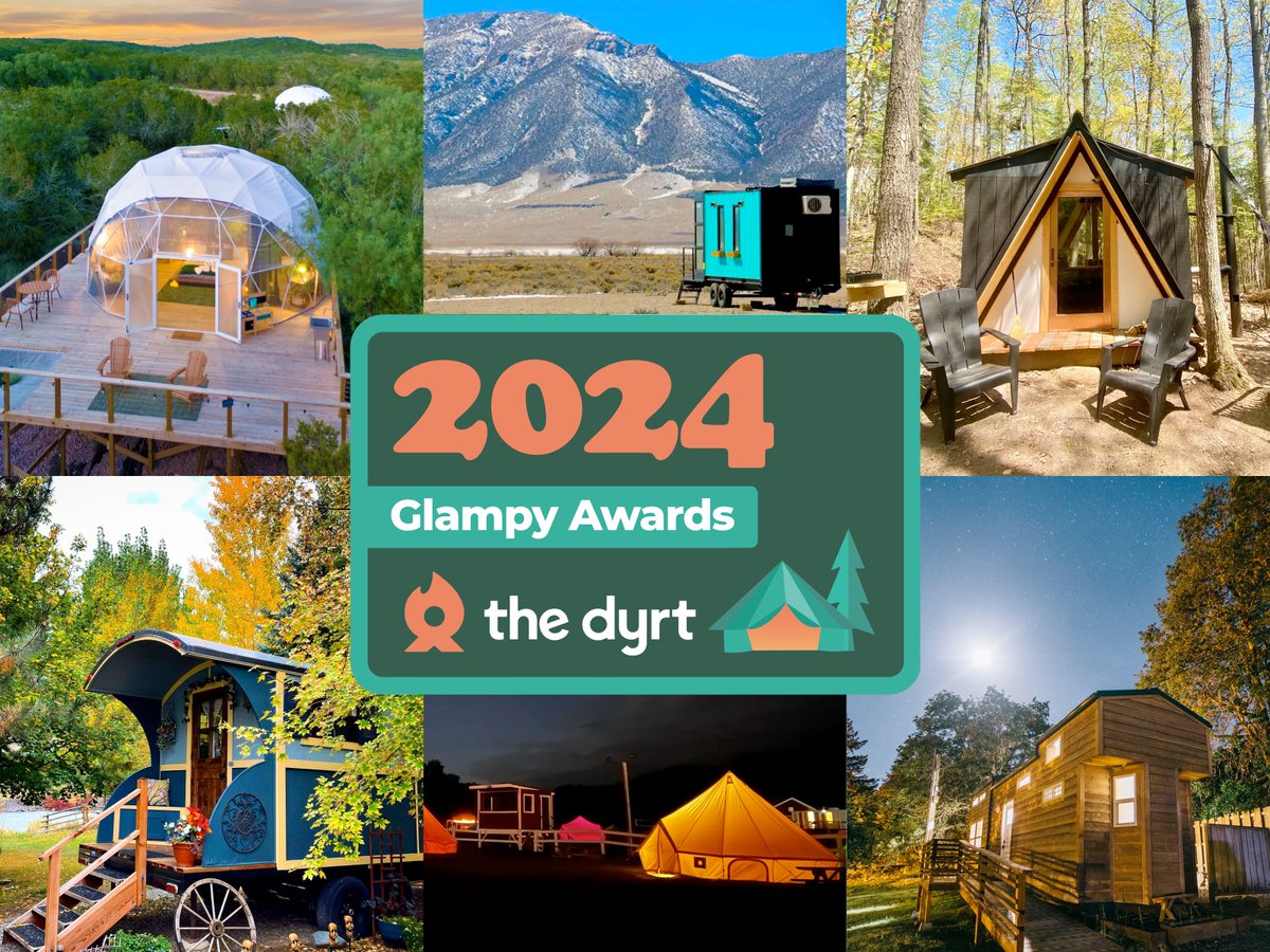 The Dyrt (@thedyrt) on Twitter photo 📢 Behold! The winners of the 2024 Glampy Awards! 🛖🏆🥇🏞️
Each year, The Dyrt recognizes the most original, photogenic, must-stay glamping properties in the U.S.
Bask in the coziness, the views, the wonder of this year's Glampys and book your stay.👇
thedyrt.com/press/the-2024… 📢 Behold! The winners of the 2024 Glampy Awards! 🛖🏆🥇🏞️
Each year, The Dyrt recognizes the most original, photogenic, must-stay glamping properties in the U.S.
Bask in the coziness, the views, the wonder of this year's Glampys and book your stay.👇
thedyrt.com/press/the-2024…