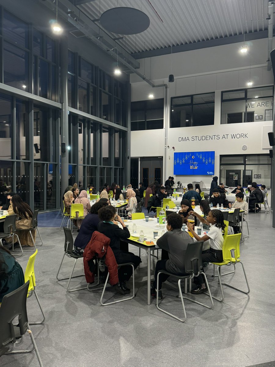 Our first ever Iftar event with students and staff opening their fasts together. Thank you to Mr Ali and Mrs Sharif for organising along with all local restaurants that donated food. All donations from staff and students are going to <a href="/savechildrenuk/">Save the Children UK</a>’s Gaza fund #RamadanMubarak