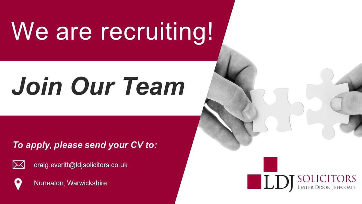🌟 Join Our Team - Exciting Career Opportunities Await! 🌟

Are you ready to make a fresh start this year? Look no further!

More information on these positions can be found here: ldjsolicitors.co.uk/careers/