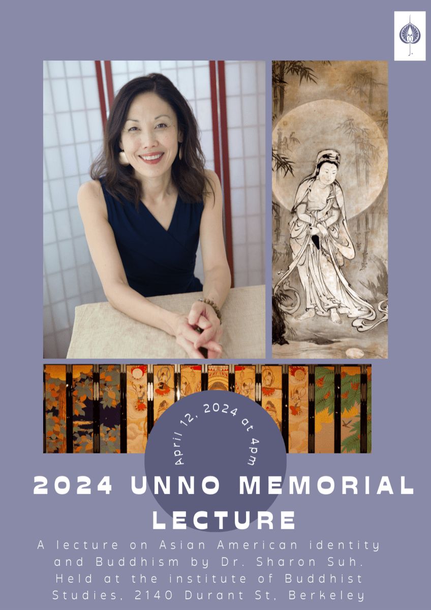 ShinIBS's tweet photo. Join IBS for this year's Unno Memorial lecture on Friday, April 12th at 4pm. Dr. Sharon Suh will discuss her latest project Emergent Dharma: An Anthology of Asian American Feminist Buddhist Women https://t.co/If8UOKicT1 https://t.co/pgCpBYHSm6