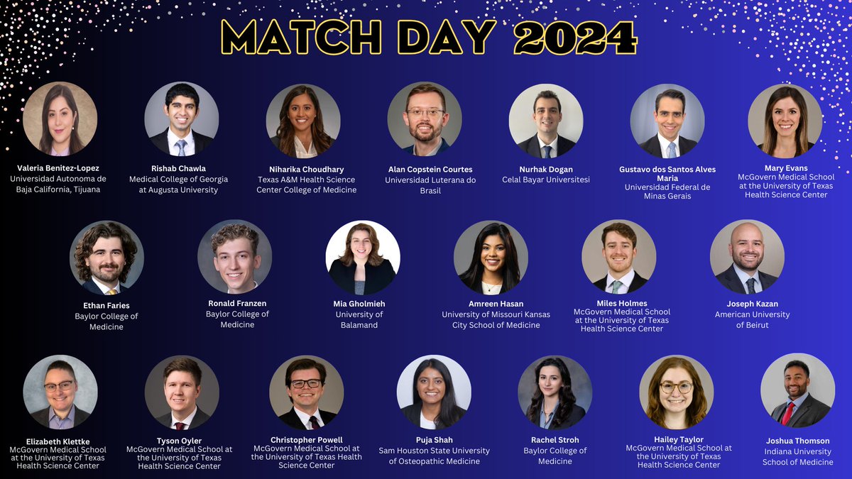 Match Day recipients for 2024! We are so happy and excited for this next year, and we are ready to make it the best one yet. Congratulations! #uthealthhouston #mentalhealth #psychiatry #brainhealth #MatchDay2024