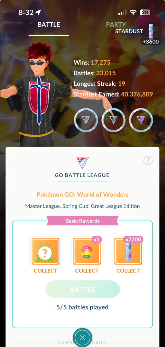 Just did a thing in Open Master League that I don’t think I’ve truly done before in this realm of PVP… 🥳 (5-0 baby)!

Do I see my views of ML shifting a little bit… we shall see (we shall see).

#PokemonGO #GOBattleLeague