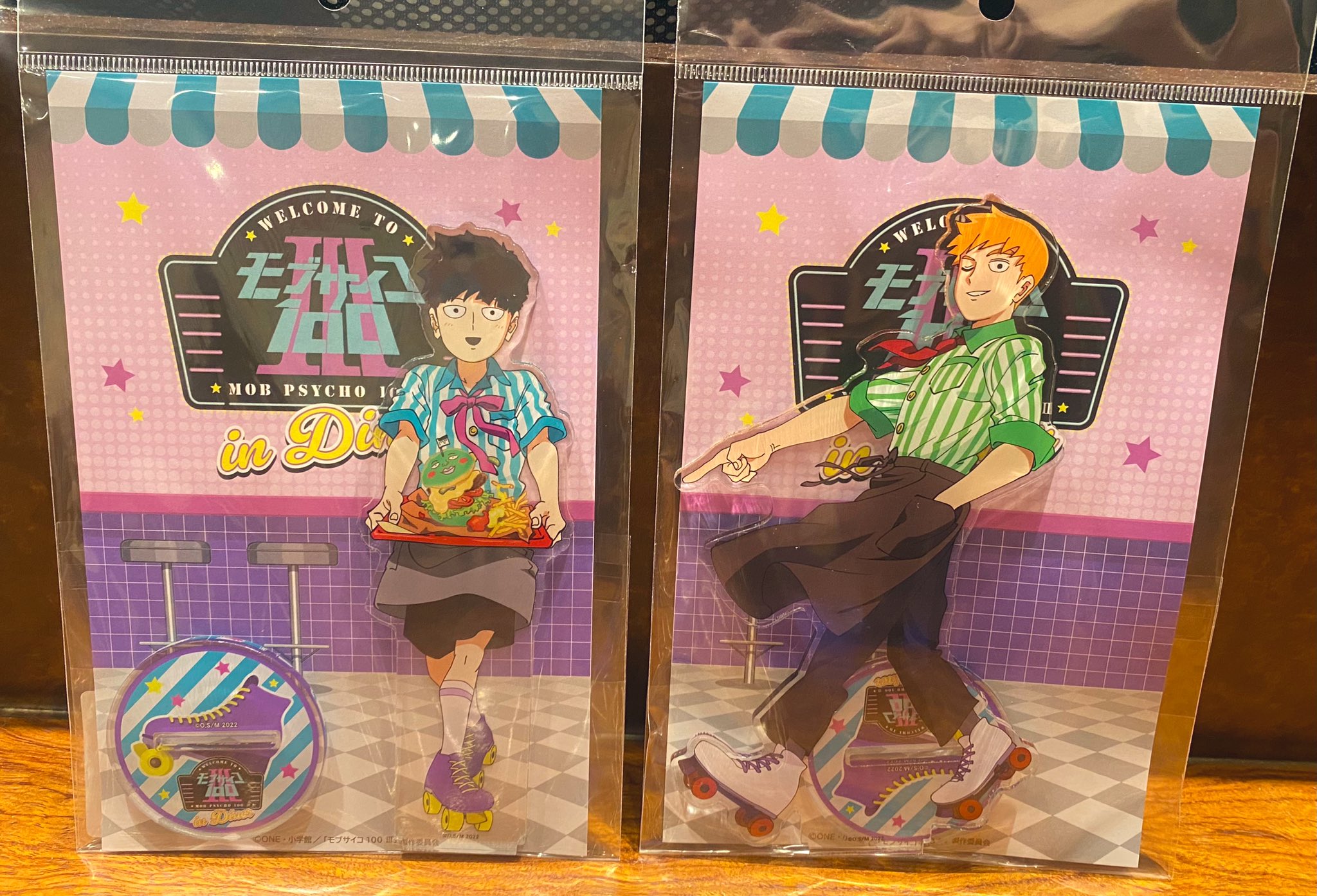 モブサイコ100 影山茂夫 霊幻新隆 PRONTO コラボカフェ 缶バッジ
