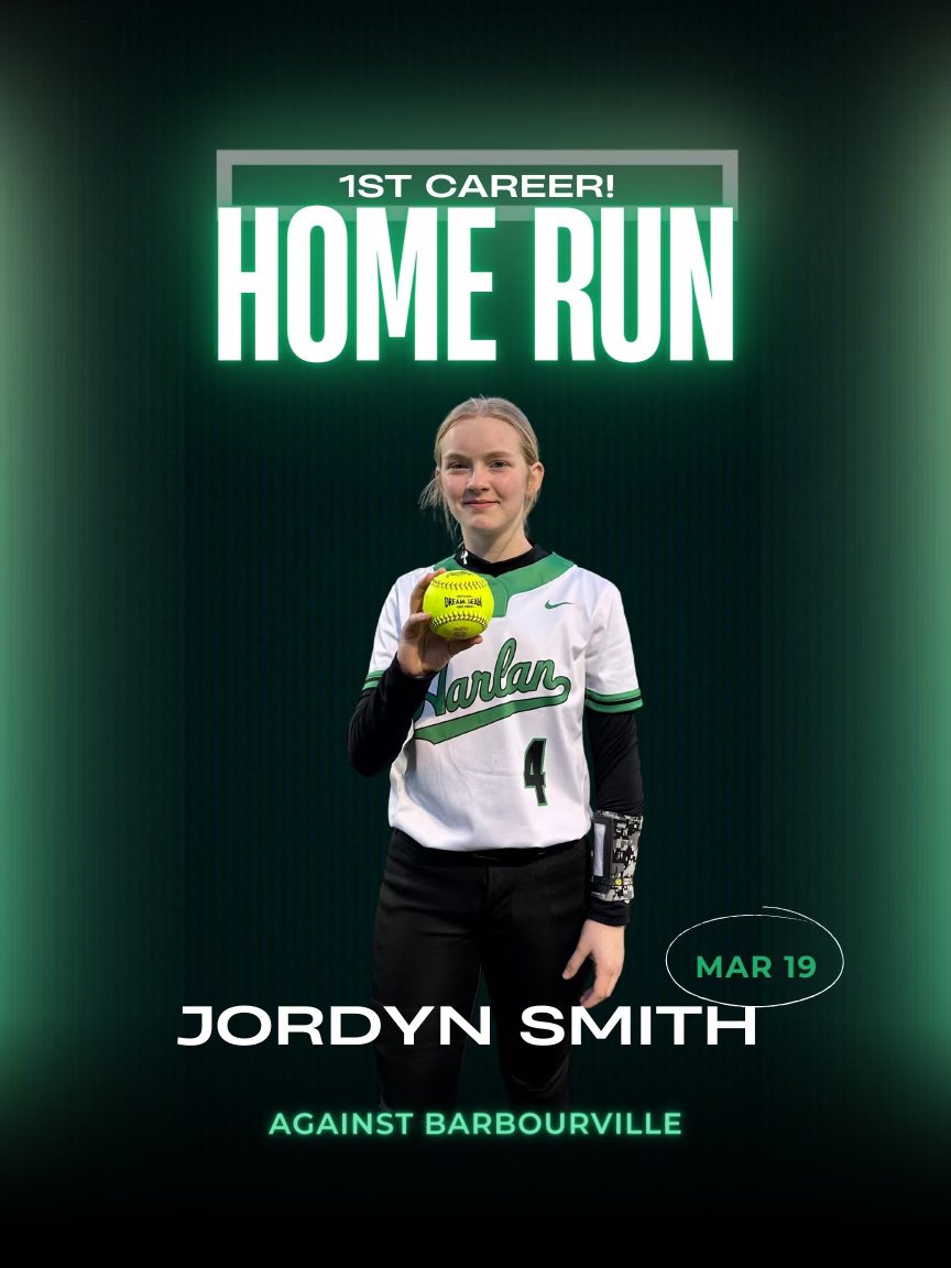 The Lady Dragons claimed a 13-11 win over Barbourville tonight, thanks in large part to jr. Addison Jackson’s first HR of the season and 7th grader Jordyn Smith’s first career HR.  Smith also pitched a complete game for the W!