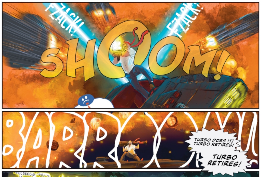 I have a four-pager in this anthology that was an absolute BLAST to letter. So much wild background text and SFX! Campaign is open now!  <a href="/AndyDanderson/">Daniel Anderson</a> <a href="/boosta11b/">Alex Zapata</a> 
kickstarter.com/projects/forei…