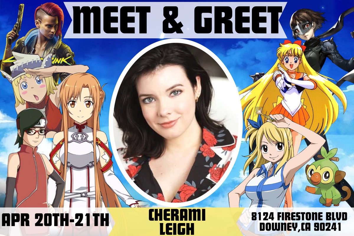 @ogcollectibles is happy to announce we will be having the lovely @CheramiLeigh on April 20th and 21st✍🏻 . . Can’t Make It To The Event? Check Out Our Drop-Off & Send-In Service Online! ✍🏻 We Can Get Them Done For You! 😉 . . #swordartonline #cheramileigh #sao #persona #persona5