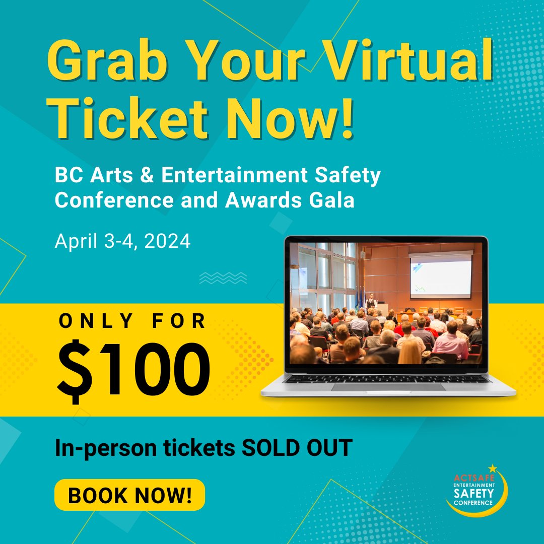 Can't attend in person? Don't worry! Virtual tickets are still available for purchase. You'll get access to recordings and live streams of all Theatre stage sessions! Grab your ticket before April 1, 2024. Reserve your spot today: actsafeconference.ca/register