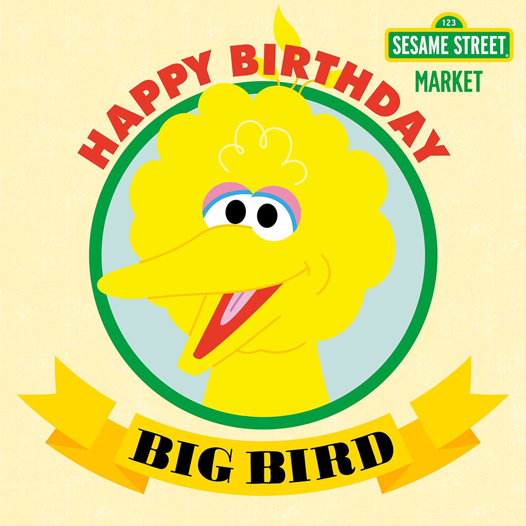 🌈 3/20 Happy Birthday Big Bird 💛✨ 今日はビッグバードのお誕生日🎂 いつもセサミストリートのみんなに寄り添う優しい心の持ち主。踊ったり、本を読んだり、無邪気な面も🌼 ビッグバード、お誕生日おめでとう🎁✨
